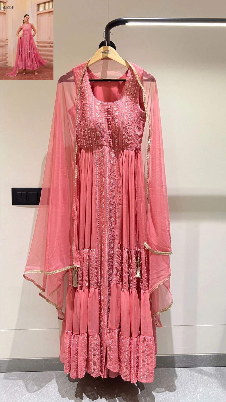Alizeh Gulbahar Vol 4 Georgette Wholesale Fancy Western Styles Suit Catalog — Wholesale Salwar Suits, Alizeh wholesale from Surat - Gallery Image 3